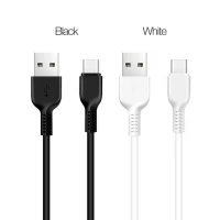 Кабель HOCO X20 USB to Type-C 3A, 1m, PVC, TPE connectors, White (Цвет Білий) - фото № 3
