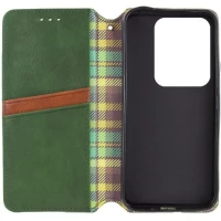Чохол-книжка для смартфона Rubic Leather for Xiaomi Redmi Note 13 Pro 4G Green (Колір 30801) - фото № 3