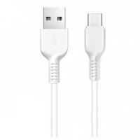 Кабель HOCO X20 USB to Type-C 3A, 1m, PVC, TPE connectors, White (Цвет Білий) - фото № 2
