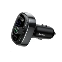 АЗП з FM-модулятором Baseus T Shaped S-09 Car Bluetooth MP3 Player Black