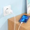Мережевий зарядний пристрій HOCO C104A Stage single port PD20W charger White (Белый)- № 7