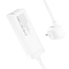 Мережевий подовжувач HOCO AC10A Barry PD65W GaN (2C2A with 1 socket) desktop charger White (Білий)- № 4