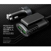 Автомобільний зарядний пристрій CHAROME C7 4-Port Front and Back Seat Car Charger Black (Черный)- № 2