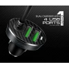 Автомобільний зарядний пристрій CHAROME C7 4-Port Front and Back Seat Car Charger Black k24565 - № 1 Автомобільний зарядний пристрій CHAROME C7 4-Port Front and Back Seat Car Charger Black (Черный) Charome - № 1