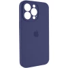 Чохол для смартфона Silicone Full Case AA Camera Protect for Apple iPhone 13 Pro Max 7,Dark Blue (Dark Blue)- № 3