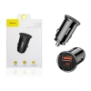 Автомобільний зарядний пристрій Baseus Circular Plastic A+C 30W Black (Черный)- № 2