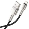 Кабель Baseus Cafule Series Metal Data Cable USB to IP 2.4A 0.25m Black (Black)- № 4