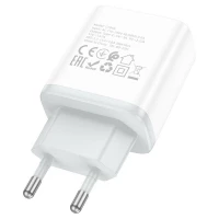 Мережевий зарядний пристрій HOCO C104A Stage single port PD20W charger White (Колір Белый) - фото № 6
