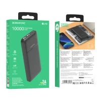 Зовнішній акумулятор BOROFONE BJ16 Cube power bank 10000mAh  Black (Колір Black) - фото № 3