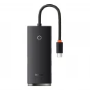 USB-хаб Baseus Lite Series 4-Port Type-C HUB Adapter (Type-C to USB 3.0*4) 25cm Black