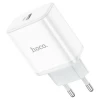 Мережевий зарядний пристрій HOCO C104A Stage single port PD20W charger White (Белый)- № 3