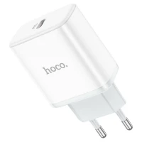 Мережевий зарядний пристрій HOCO C104A Stage single port PD20W charger White (Колір Белый) - фото № 3