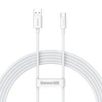 Кабель Baseus Superior Series (SUPERVOOC) Fast Charging Data Cable USB to Type-C 65W 2m White