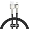 Кабель Baseus Cafule Series Metal Data Cable USB to IP 2.4A 0.25m Black k55560 - № 1 Кабель Baseus Cafule Series Metal Data Cable USB to IP 2.4A 0.25m Black (Black) Baseus - № 1