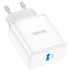 Мережевий зарядний пристрій HOCO C104A Stage single port PD20W charger White (Белый)- № 4