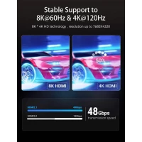 Кабель Vention HDMI-HDMI, 1.5 м, v2.1, (AANBG) (Цвет 7073) - фото № 5