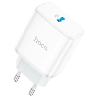 Мережевий зарядний пристрій HOCO C104A Stage single port PD20W charger White
