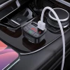 АЗП з FM-модулятором HOCO E59 Promise QC3.0 car BT FM transmitter 18W Black (Черный)- № 7