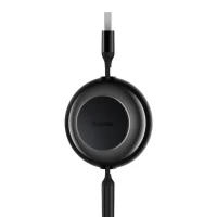 Кабель Baseus Free2Draw Retractable Crystal Fast Charging Data Cable USB to M+L+C 3.5A 1.1m Cluster Black (Цвет Cluster Black) - фото № 7