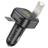 АЗП з FM-модулятором BOROFONE BC43 Flash QC3.0 car BT FM transmitter 18W Black (Черный)- № 5