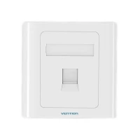 Мережева розетка Vention 1 Port keystone Jack Wall Plate White 86 Type (IFAW0)