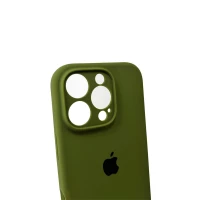 Чохол для смартфона Silicone Full Case AA Camera Protect for Apple iPhone 16 Pro Max 29,Army Green (Колір Army-Green) - фото № 5