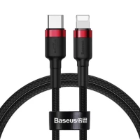 Кабель Baseus Cafule Cable Type-C to iP PD 20W 1m Red+Black (Колір Red+Black), Атикул k40129 |  купить на VILKI.NET - фото № 1