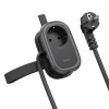 Мережевий подовжувач HOCO NS7 Sharp 1 position(PD20W/1C2A) desktop socket(EU/GER) Black (Черный)- № 3