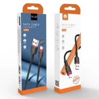 Кабель WUW-X203 USB Micro 2,4A 1m black (Цвет Черный) - фото № 5