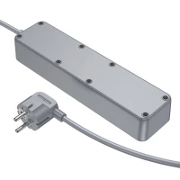 Мережевий подовжувач BOROFONE BAC8 Power 3-position socket(1C3A)(EU/GER)(L=3M) Black (Колір 7073) - фото № 5