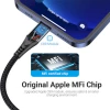 Кабель Vention USB 2.0 A to Lightning Cable 1M Gray Aluminum Alloy Type (LABHF) (Черный)- № 3