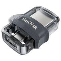 Флеш-накопичувач SanDisk USB 3.0 Ultra Dual Drive OTG M3.0 128Gb (150Mb/s) Black (Колір Черный), Атикул k8413 |  купить на VILKI.NET - фото № 1