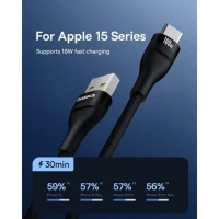 Кабель Baseus Flash 2 Charging Cable USB to USB-C 100W 2m Cluster Black (Колір Cluster Black) - фото № 8