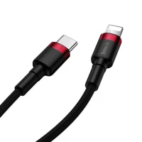 Кабель Baseus Cafule Cable Type-C to iP PD 20W 1m Red+Black (Колір Red+Black) - фото № 6
