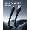 Кабель Baseus Flash 2 Charging Cable USB to USB-C 100W 2m Cluster Black (Cluster Black)- № 7