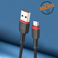 Кабель WUW-X203 USB Micro 2,4A 1m black (Цвет Черный) - фото № 2