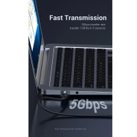 Кабель-подовжувач Vention USB 3.0 A Male to A Male  Cable 1M Black PVC Type (CONBF) (Цвет 7073) - фото № 4