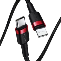 Кабель Baseus Cafule Cable Type-C to iP PD 20W 1m Red+Black (Колір Red+Black) - фото № 4
