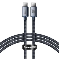 Кабель Baseus Crystal Shine Series Fast Charging Data Cable Type-C to Type-C 100W 2m Black