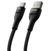 Кабель Baseus Flash 2 Charging Cable USB to USB-C 100W 2m Cluster Black (Cluster Black)- № 4