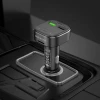 АЗП з FM-модулятором BOROFONE BC43 Flash QC3.0 car BT FM transmitter 18W Black (Черный)- № 7