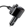 АЗП з FM-модулятором Baseus Locomotive Wireless MP3 Vehicle Charger Black (7073)- № 4