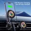 Автотримач для телефона з БЗП Essager Arpege 15W Magnetic Wirless Car Charger with Phone Holder Function (Standard Version)  Black