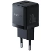 Мережевий зарядний пристрій Baseus Palm Fast Charger C+U 20W EU Cluster Black (Black)- № 3