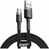 Кабель Baseus Cafule Cable USB For Micro 2A 3m Gray+Black k13982 - № 1 Кабель Baseus Cafule Cable USB For Micro 2A 3m Gray+Black (Black-Gray) Baseus - № 1