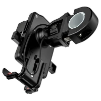 Велотримач для телефона HOCO CA73 Flying one-touch bicycle and motorcycle universal holder Black＆Red (Колір Black-Red) - фото № 3