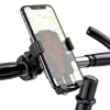 Велотримач для телефона HOCO CA73 Flying one-touch bicycle and motorcycle universal holder Black＆Red (Black-Red)- № 7