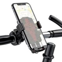 Велотримач для телефона HOCO CA73 Flying one-touch bicycle and motorcycle universal holder Black＆Red (Колір Black-Red) - фото № 7