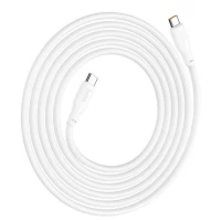 Кабель HOCO X93 Type-C to Type-C 240W, 1m, TPE, TPE connectors, White (Цвет Білий) - фото № 2