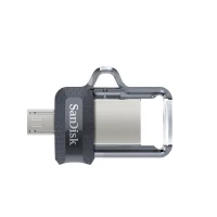 Флеш-накопичувач SanDisk USB 3.0 Ultra Dual Drive OTG M3.0 128Gb (150Mb/s) Black (Колір Черный) - фото № 2